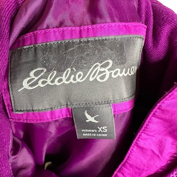 EDDIE BAUER Vibrant Purple Pink EB650 Down Puffer Vest Women's Size XS Quilted - Picture 5 of 6